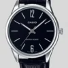 Reloj Casio MTP-V005L-1BU Original – Clásico Minimalista de Cuero Negro