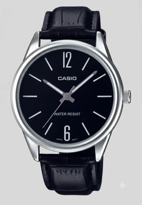 Reloj Casio MTP-V005L-1BU Original – Clásico Minimalista de Cuero Negro Reloj Casio MTP-V005L-1BU Original – Clásico Minimalista de Cuero Negro